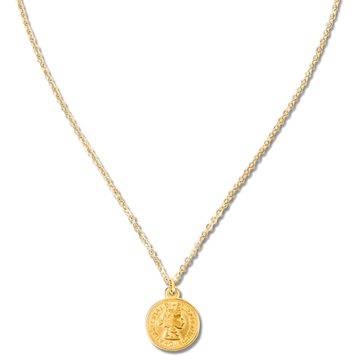 Vida Coin Pendant Necklace - HoneyBug