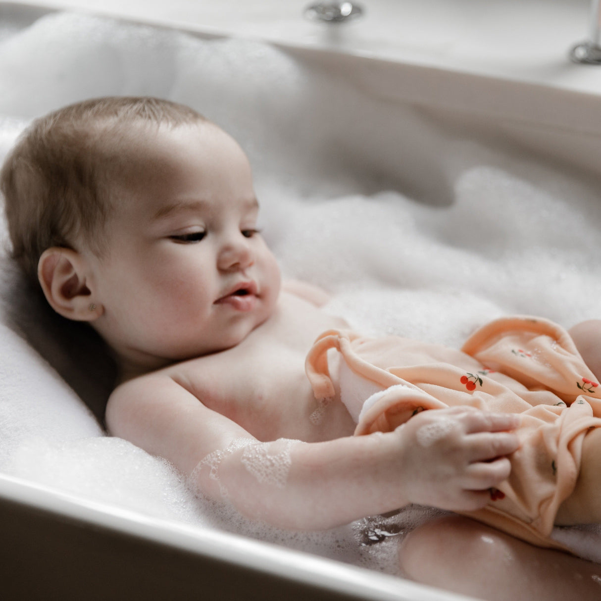 3 Pack Washcloth Set - Pink Cherries - HoneyBug
