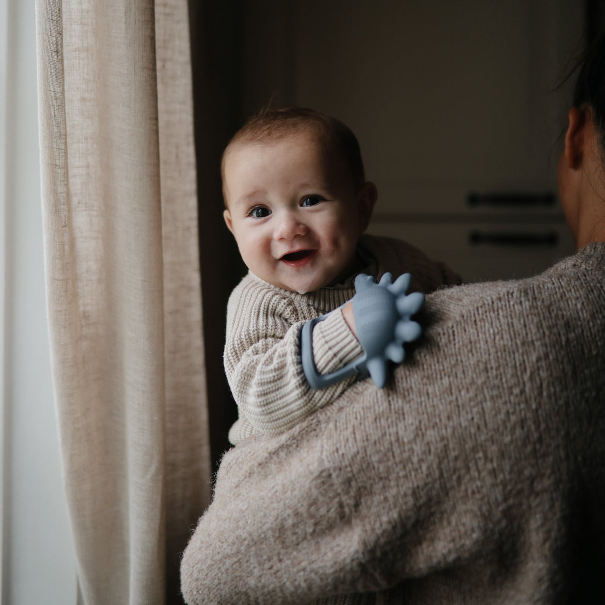 No-Drop Dino Teether (Tradewinds) - HoneyBug