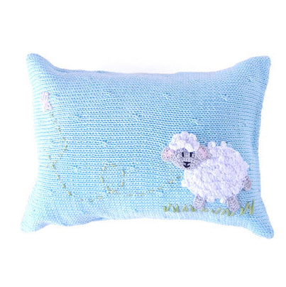 Lamb Mini Pillow, Blue