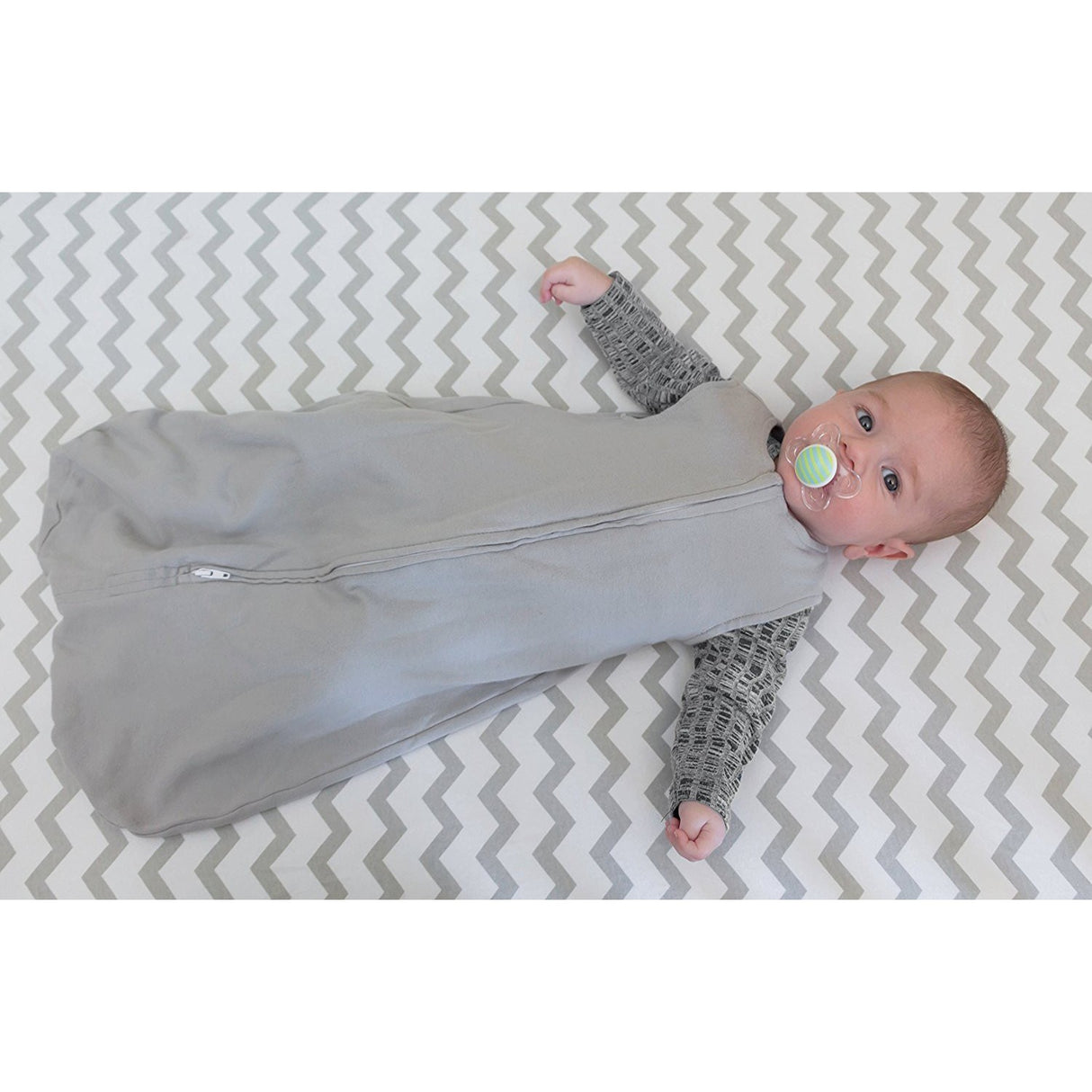 Crib Sheet Set - Grey Chevron & Polka Dot - HoneyBug