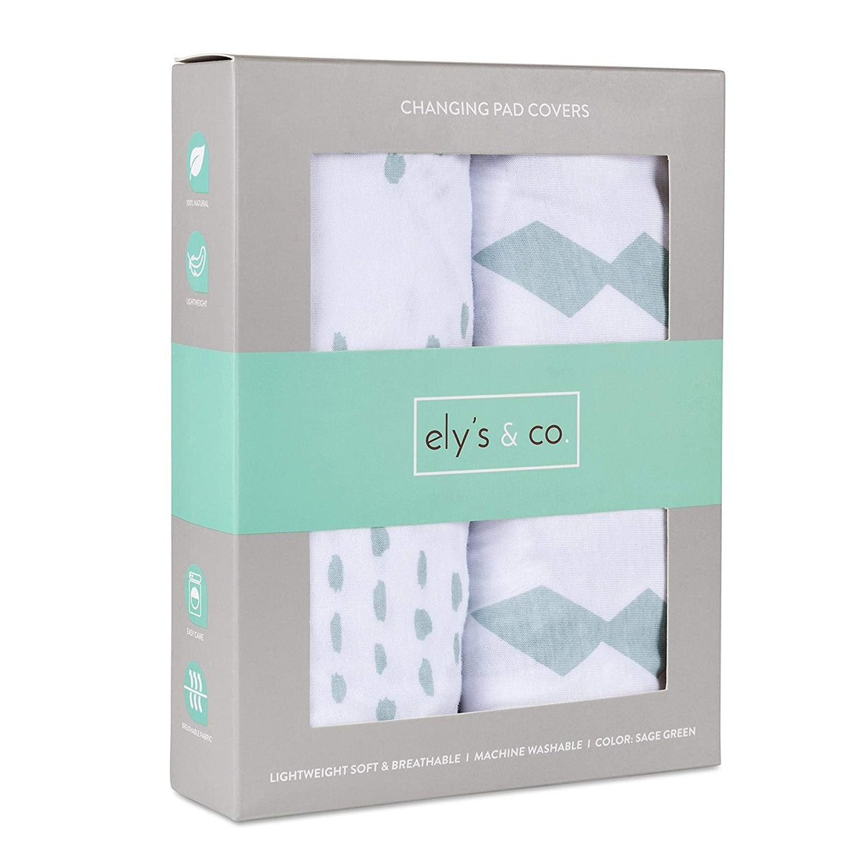 Changing Pad Cover | Cradle Sheet Set - Sage Diamond - HoneyBug