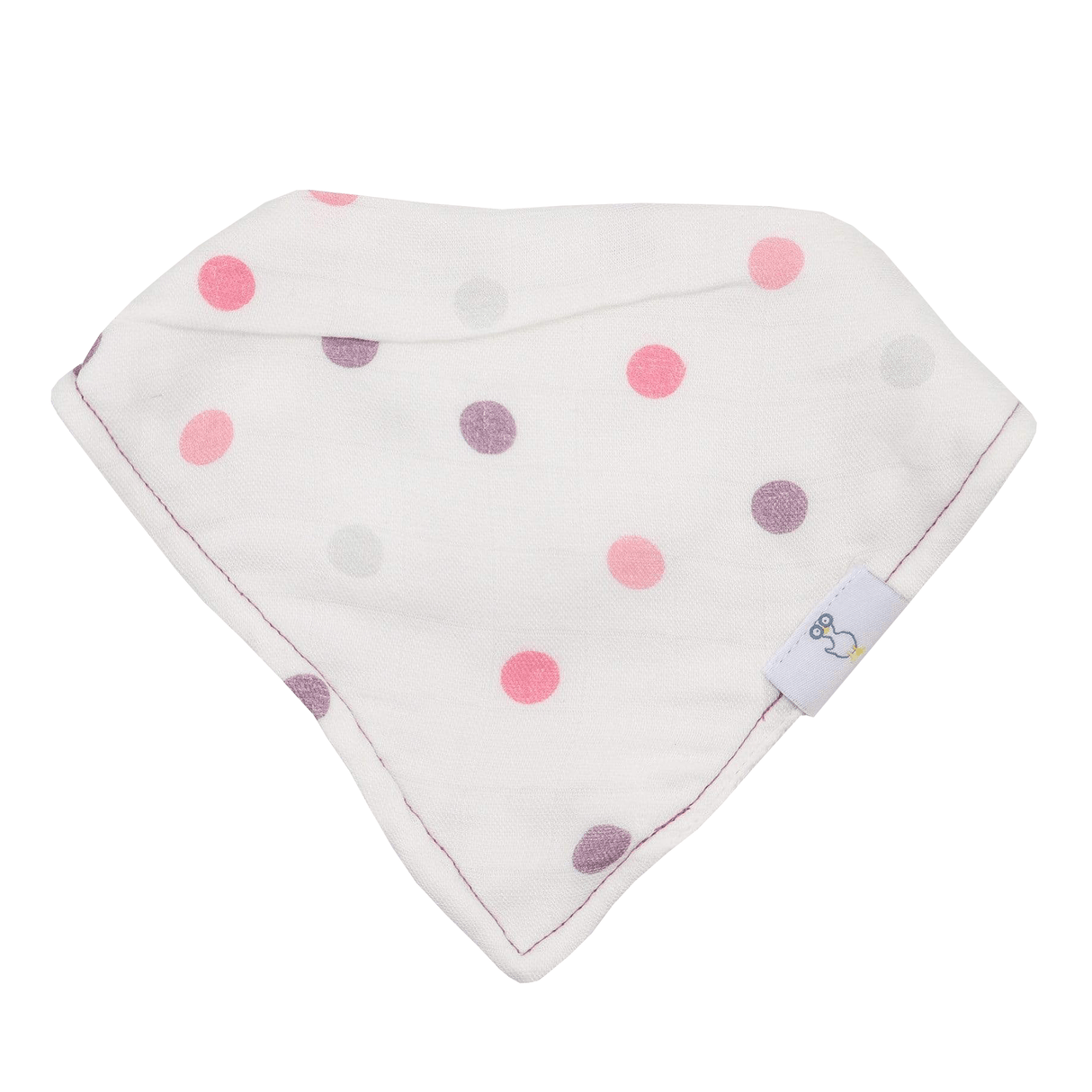 Mom and Dots 2 Pack Muslin & Terry Cloth Bib Set - HoneyBug
