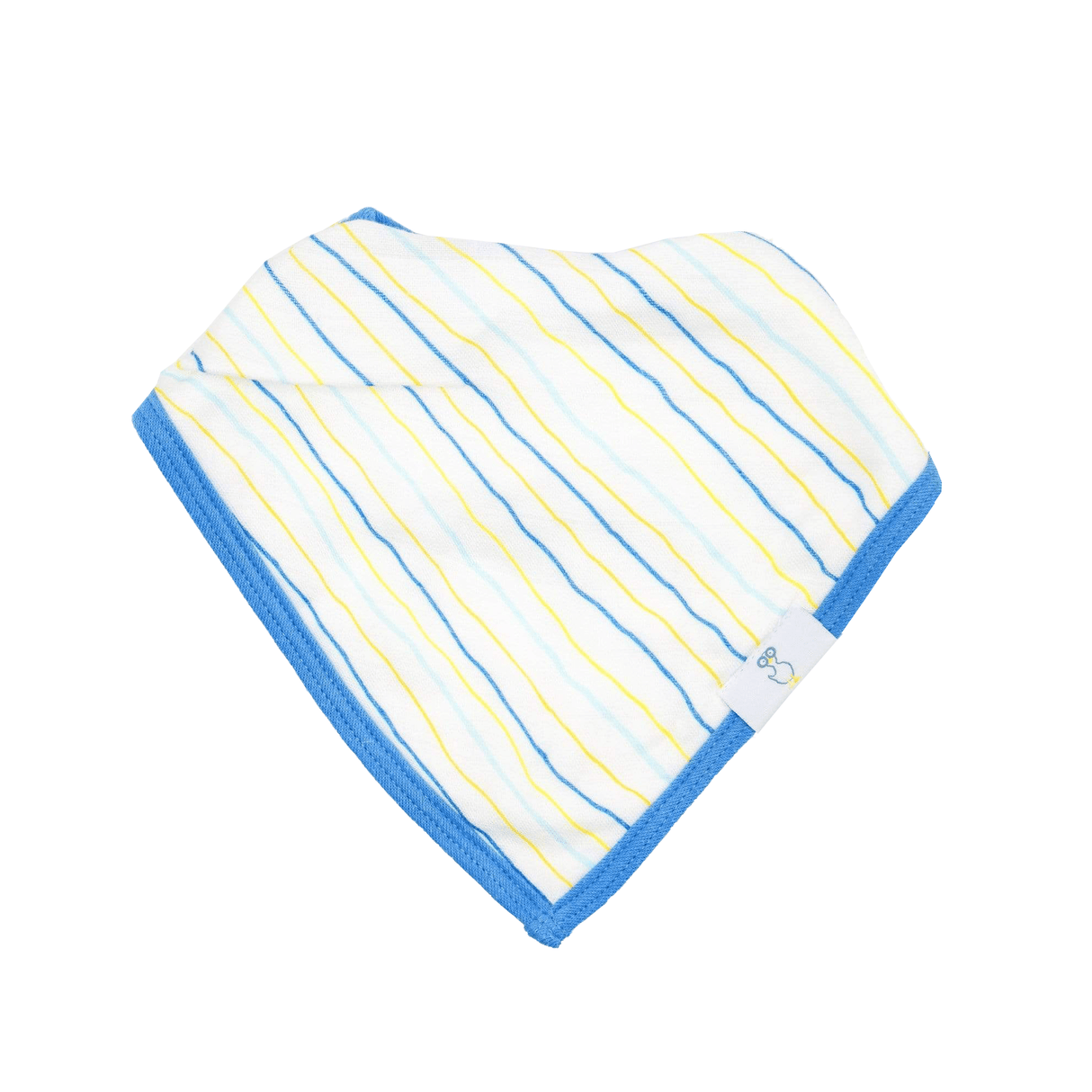 Stripes and Rain Drops 2 Pack Muslin & Terry Cloth Bib Set - HoneyBug
