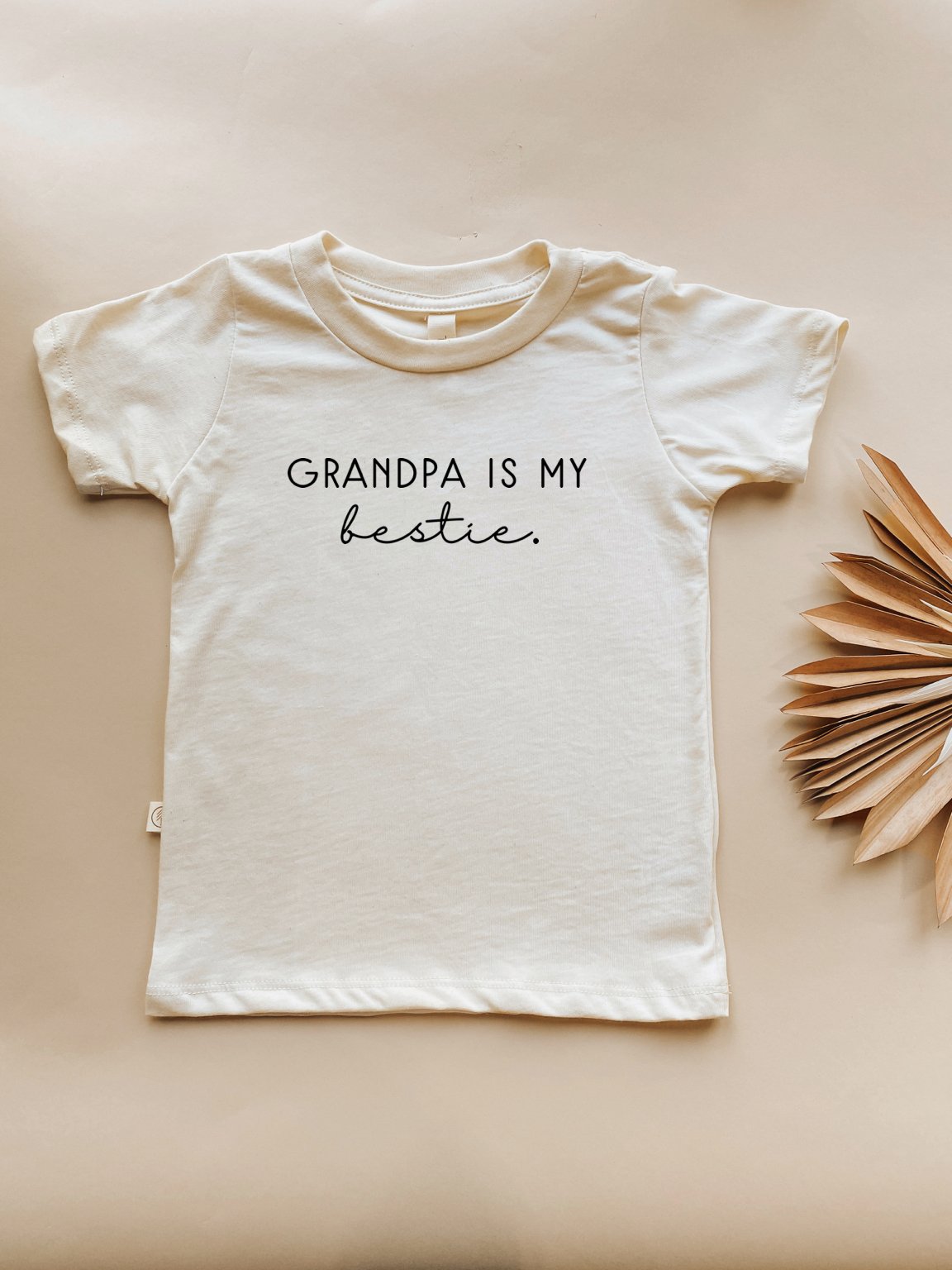Grandpa is My Bestie Organic Cotton Kids Graphic Tee - HoneyBug