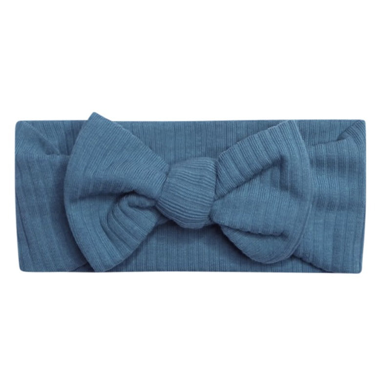 Organic Cotton Headband - Steel - HoneyBug