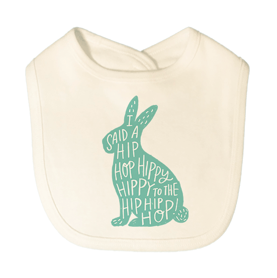 graphic bib | hippy hoppy