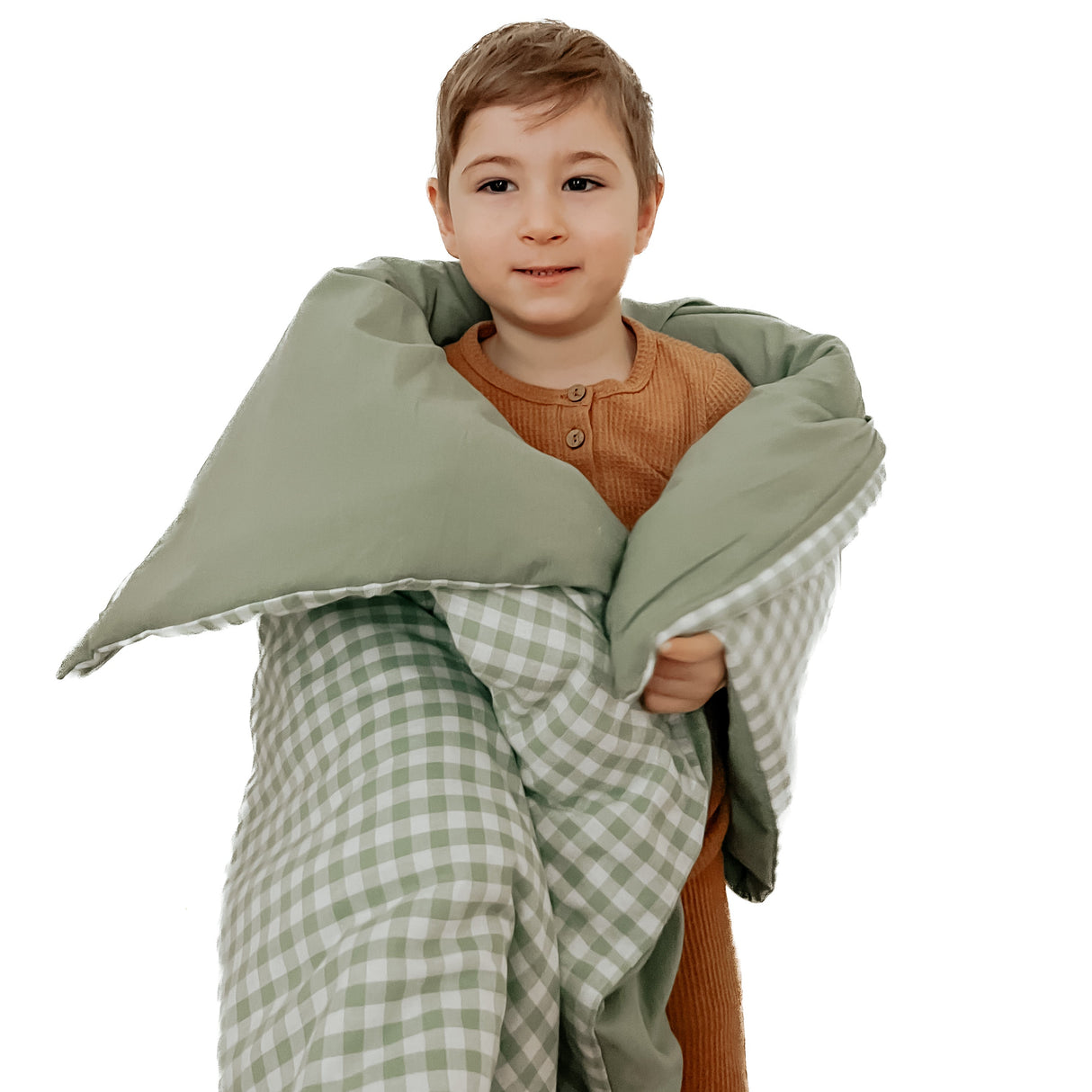 Ivy Gingham Quilted Blanket