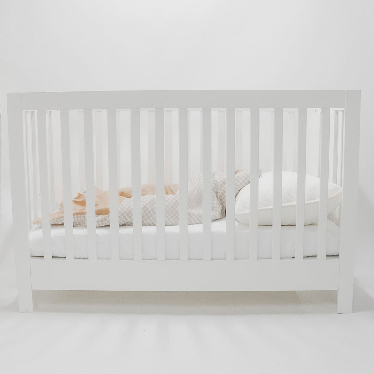 Chestnut Gingham Quilted Blanket