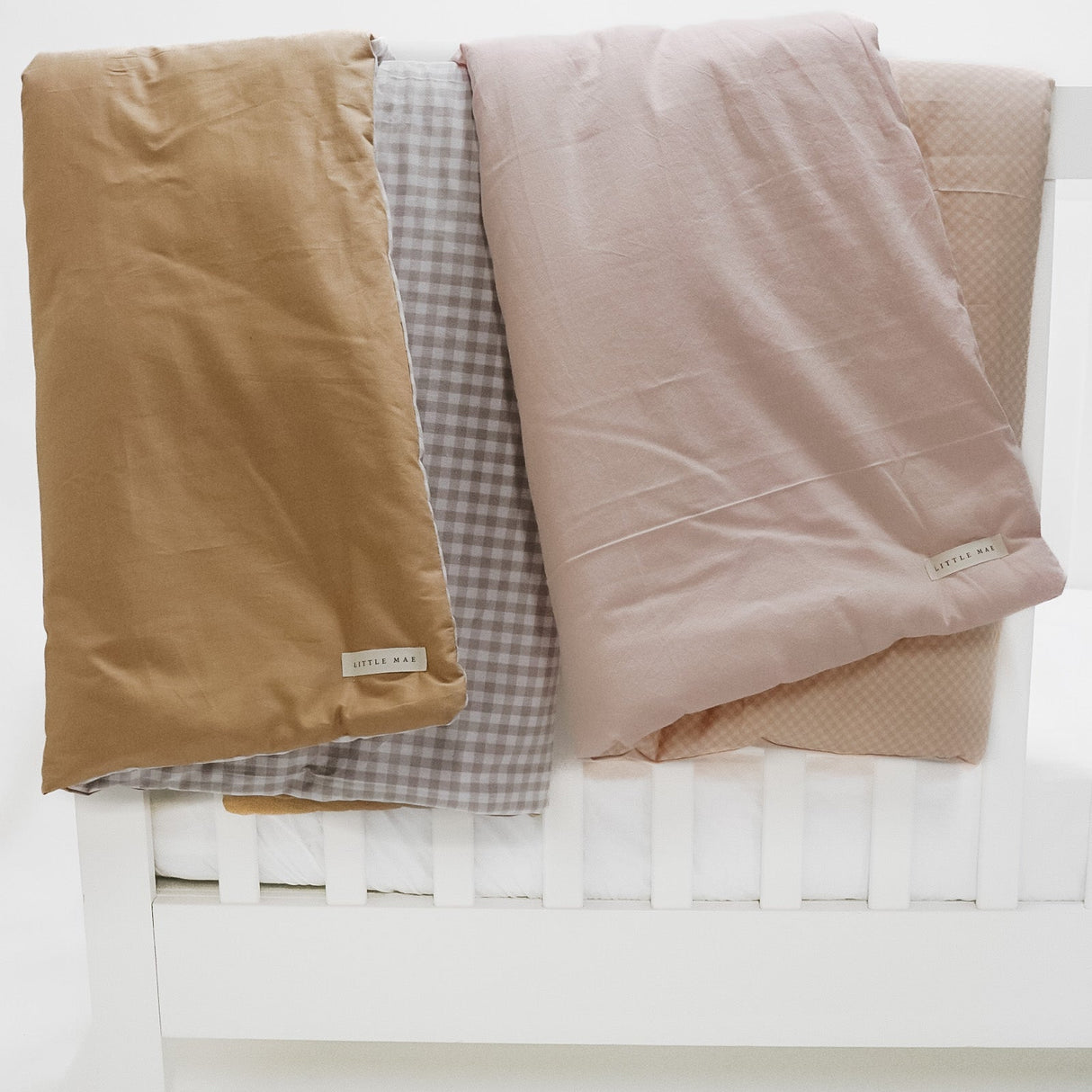 Chestnut Gingham Quilted Blanket