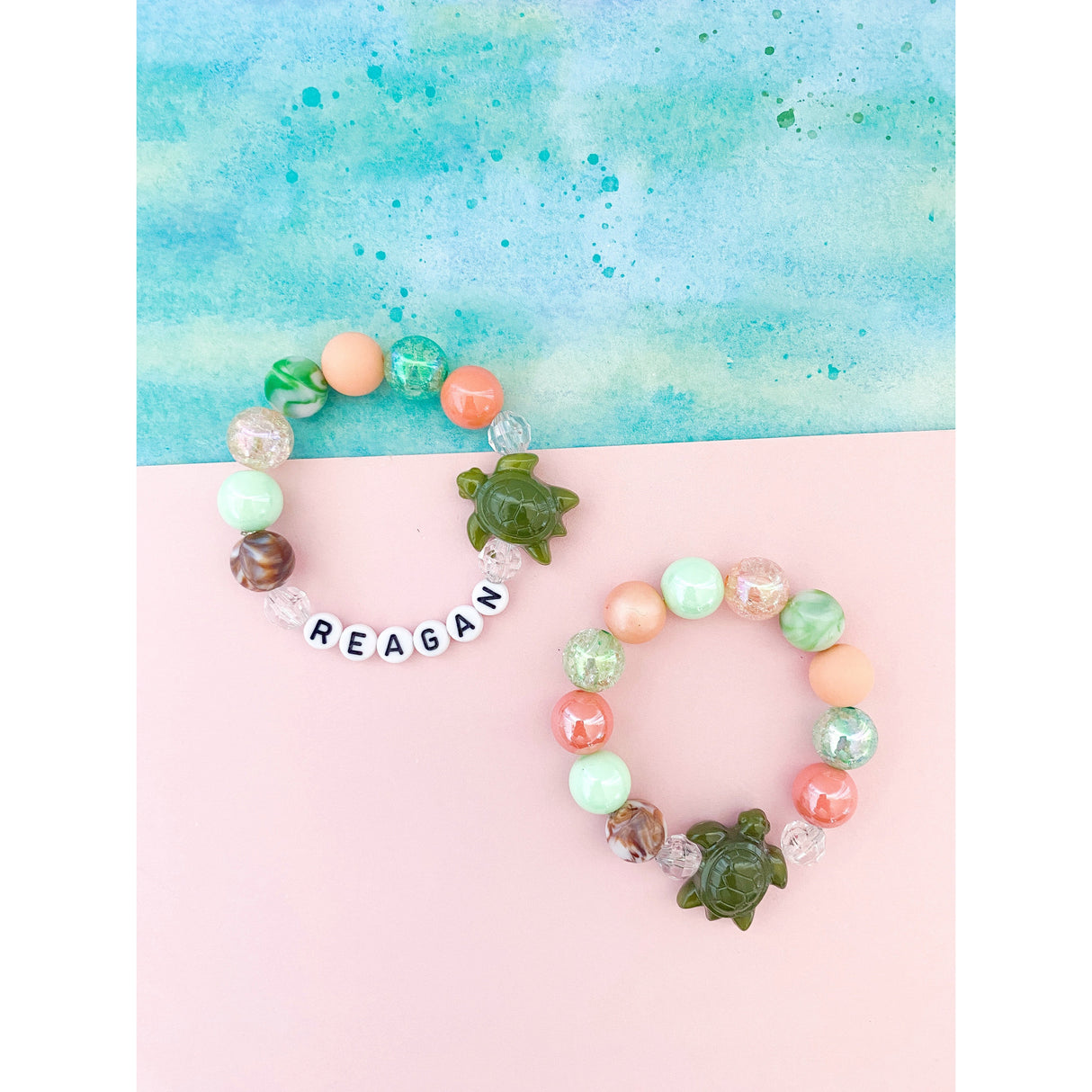 Sea Turtle Bracelet - Customizable - HoneyBug