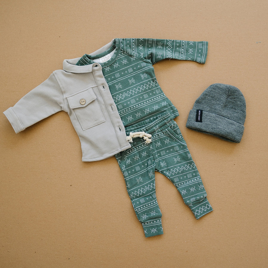 Dark Grey Mebie Baby Beanie - HoneyBug