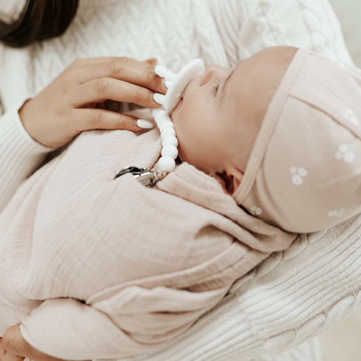 2 Pack Cotton Muslin Swaddle Blanket - Rosewater & Cranberry - HoneyBug