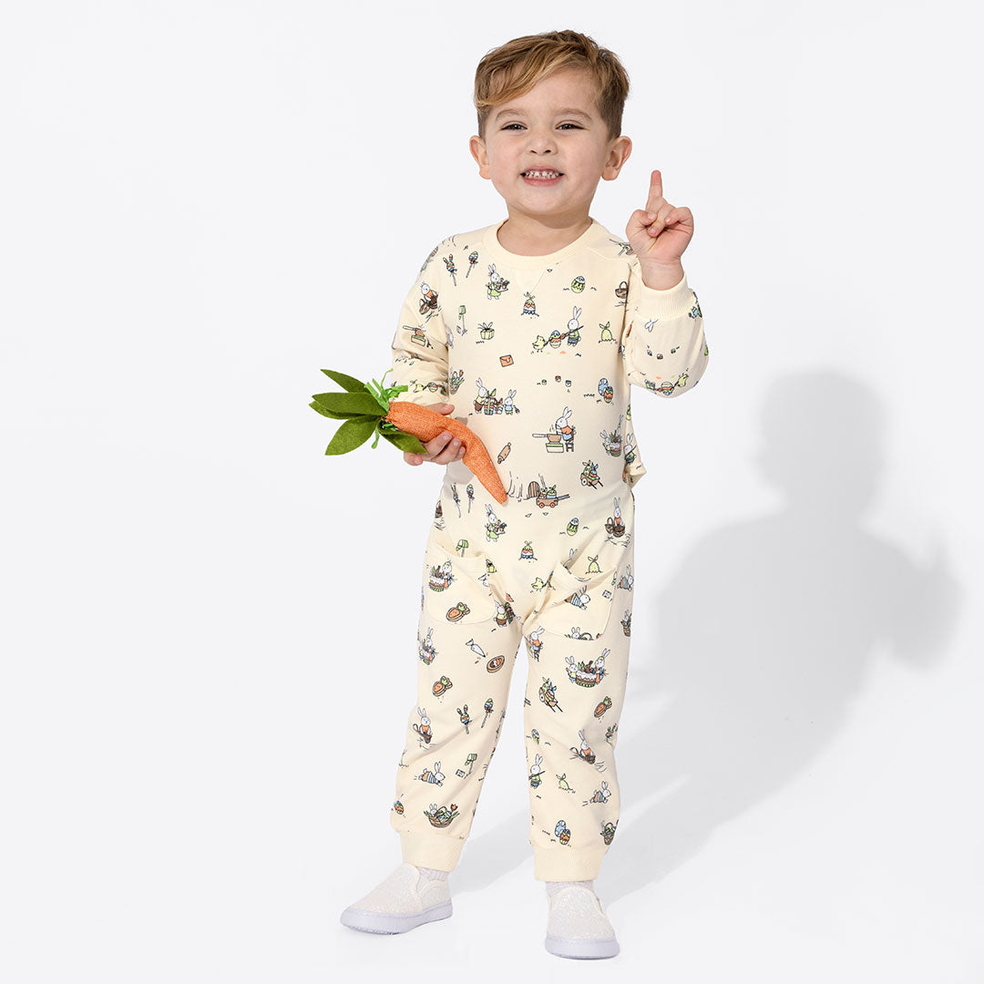 Bunny Workshop French Terry Daywear Romper - HoneyBug