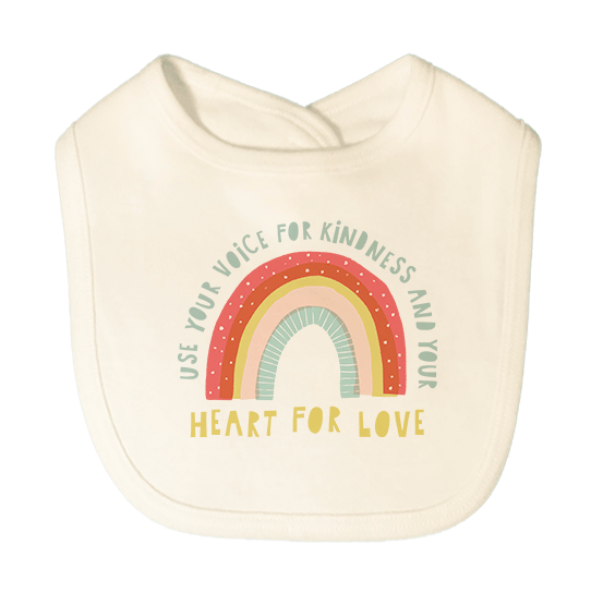 graphic bib | kindness rainbow