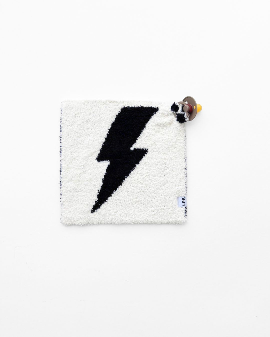 Lightning Bolt Plush Lovey | Black - HoneyBug