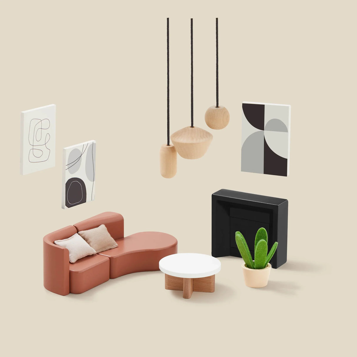 Tiny Land® Modern Family Dollhouse - HoneyBug