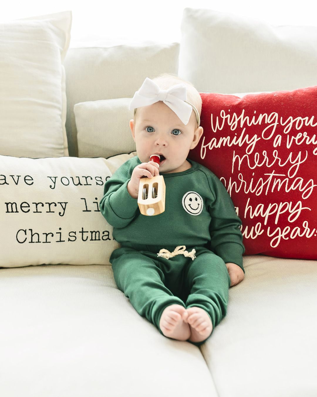 Lounge Set | Smiley Green - HoneyBug