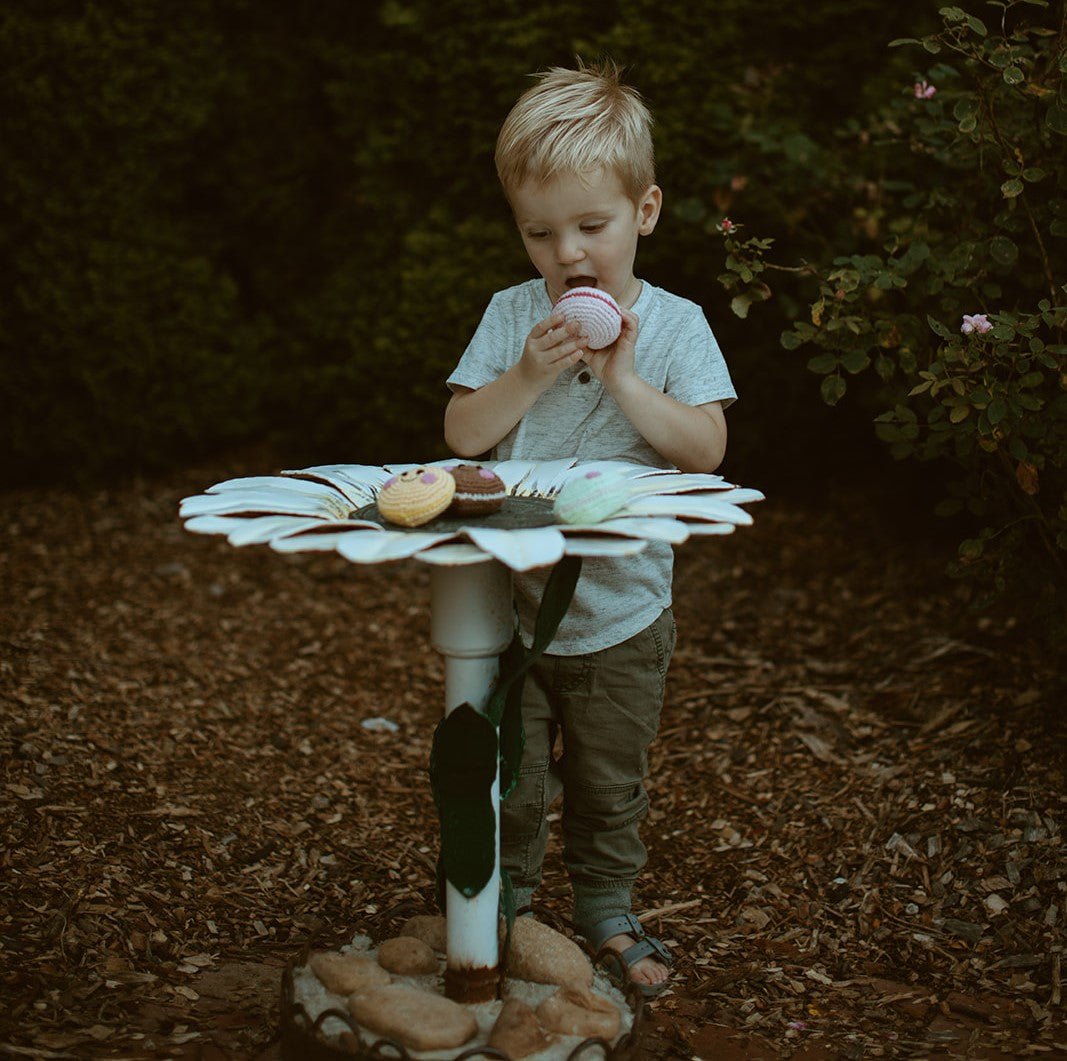 Friendly Macaron Cookie Rattle - HoneyBug