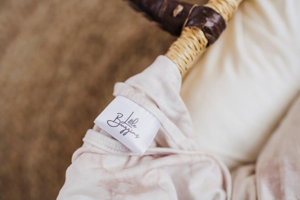 Snuggle Swaddle - Champagne Marble - HoneyBug