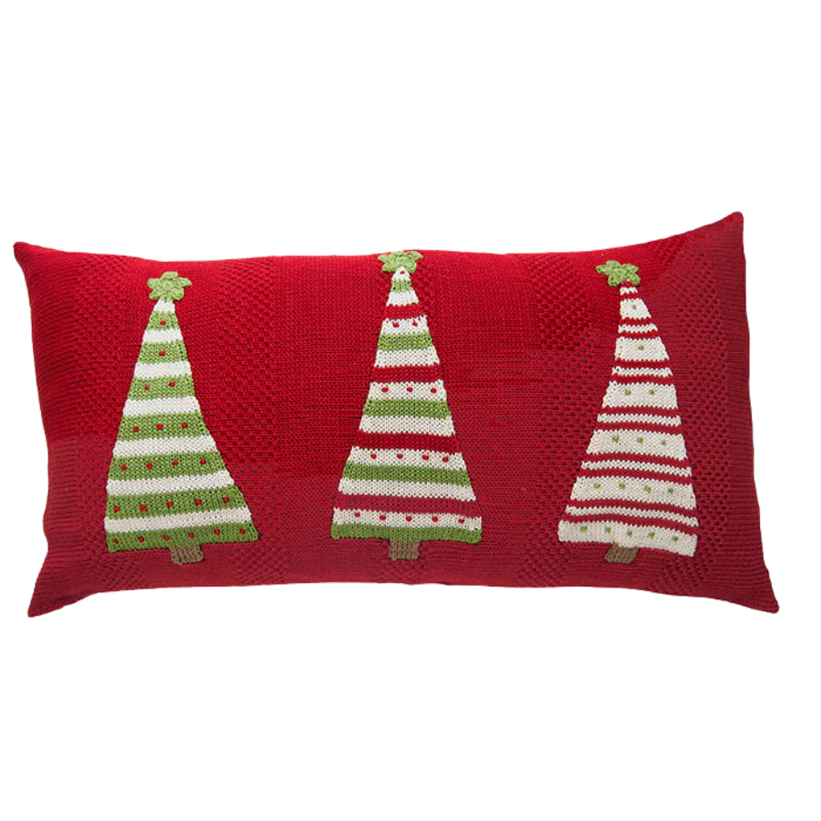 Three Striped Tree Lumbar Pillow