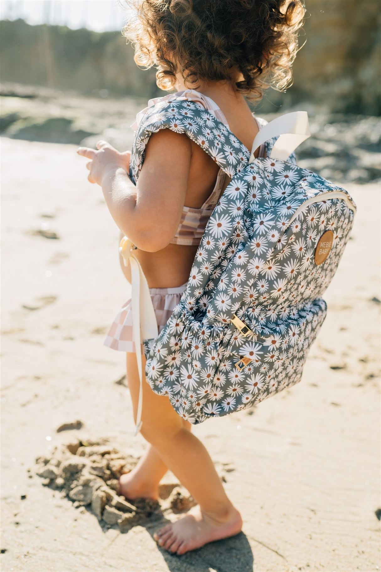 Green Daisy Mini Backpack - HoneyBug