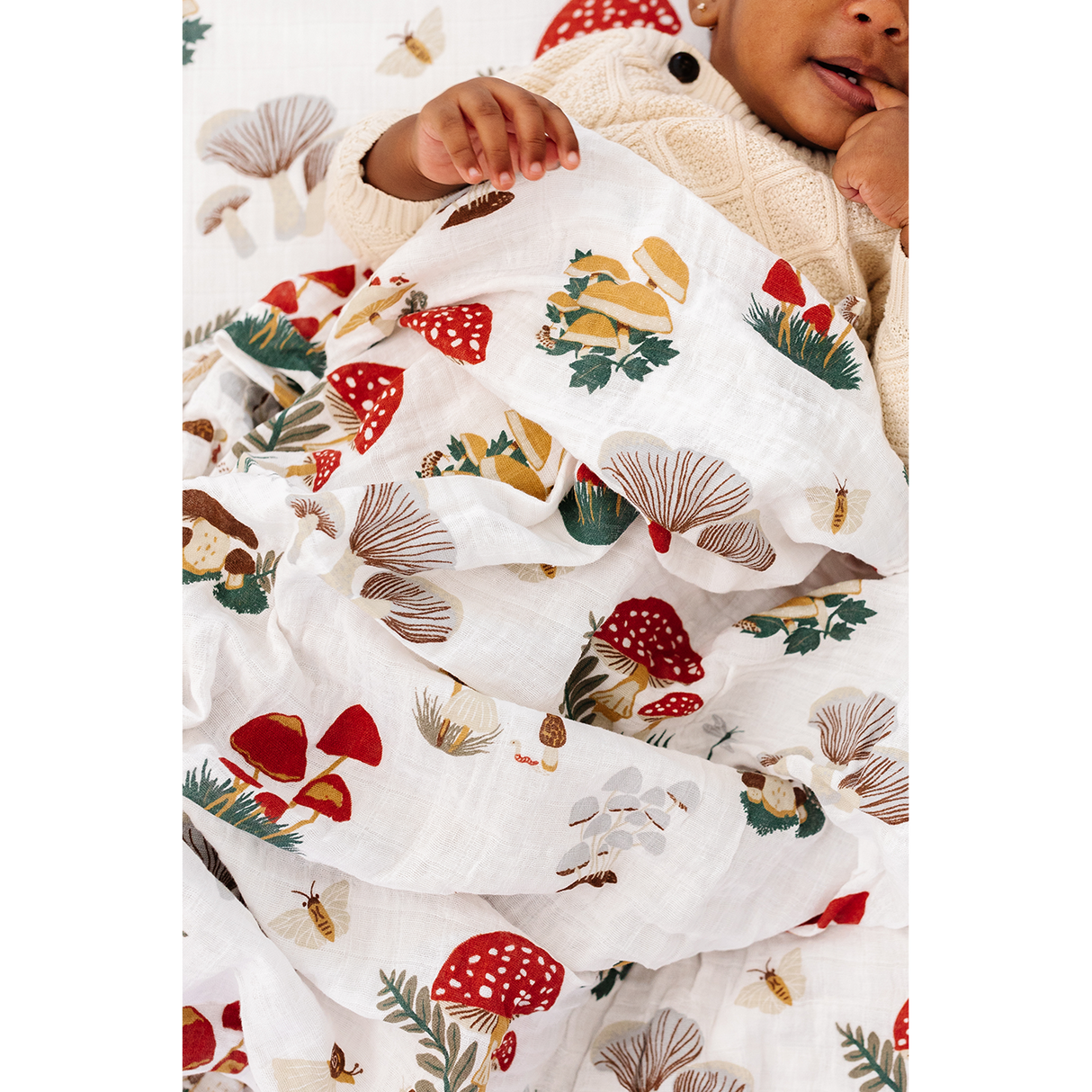 Mushroom Swaddle - HoneyBug