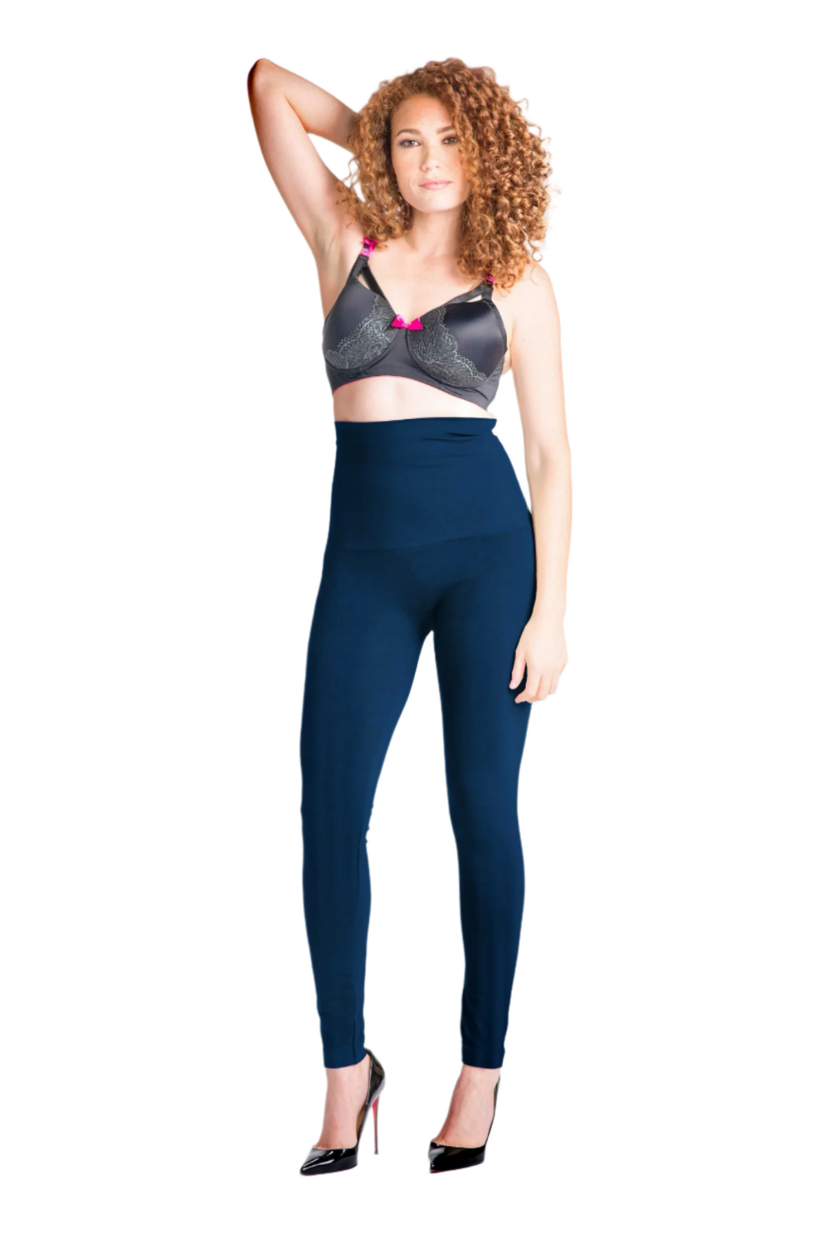 Snapback™ Postpartum Leggings - Navy - HoneyBug