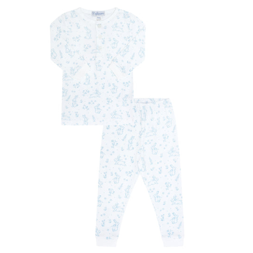 Blue Bunny Toile Pajama