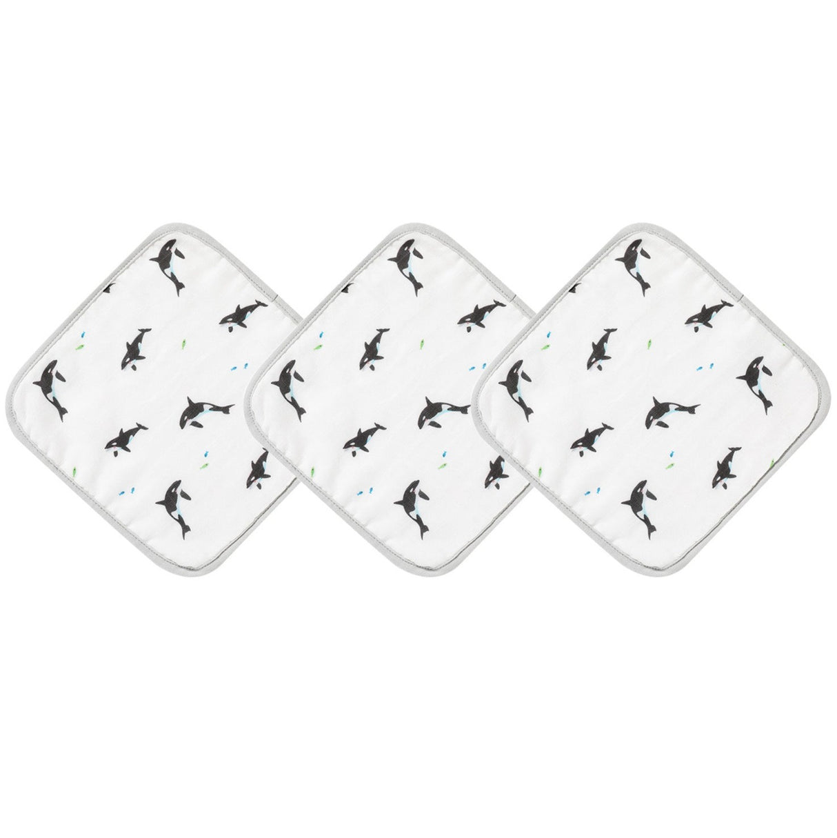 Orca Washcloth Set - HoneyBug