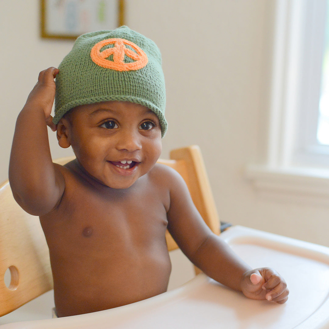Organic Peace Hat - HoneyBug