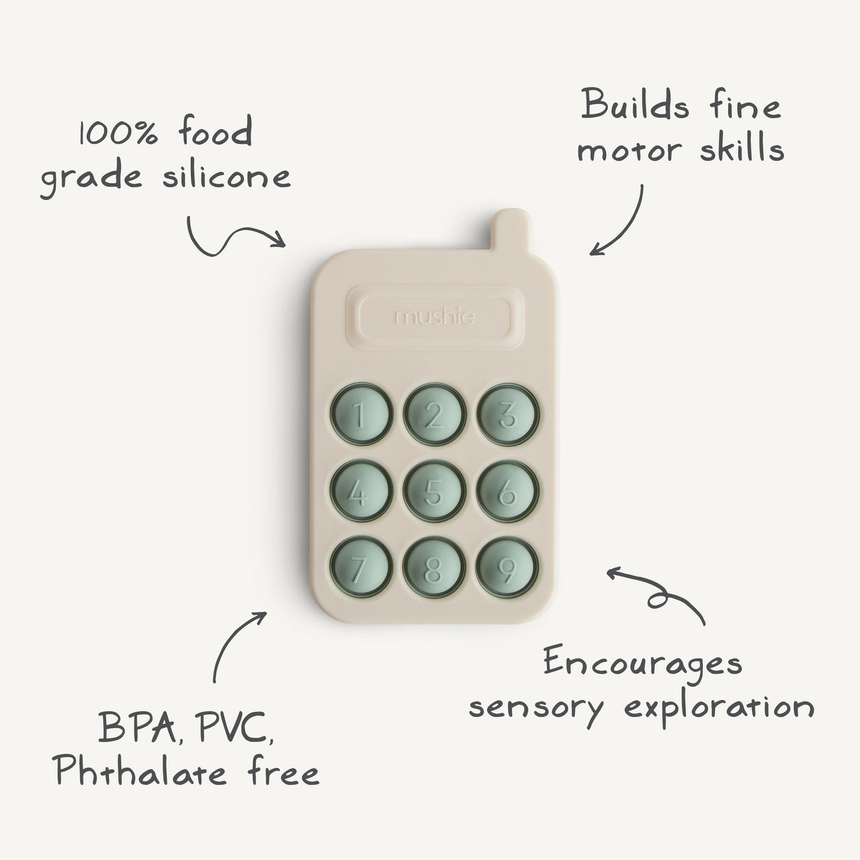 Phone Press Toy - Blush - HoneyBug