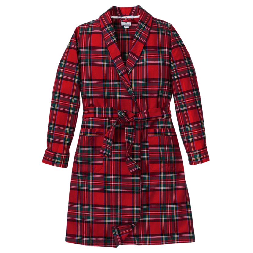 Women's Brushed Twill Robe in Imperial Tartan - HoneyBug