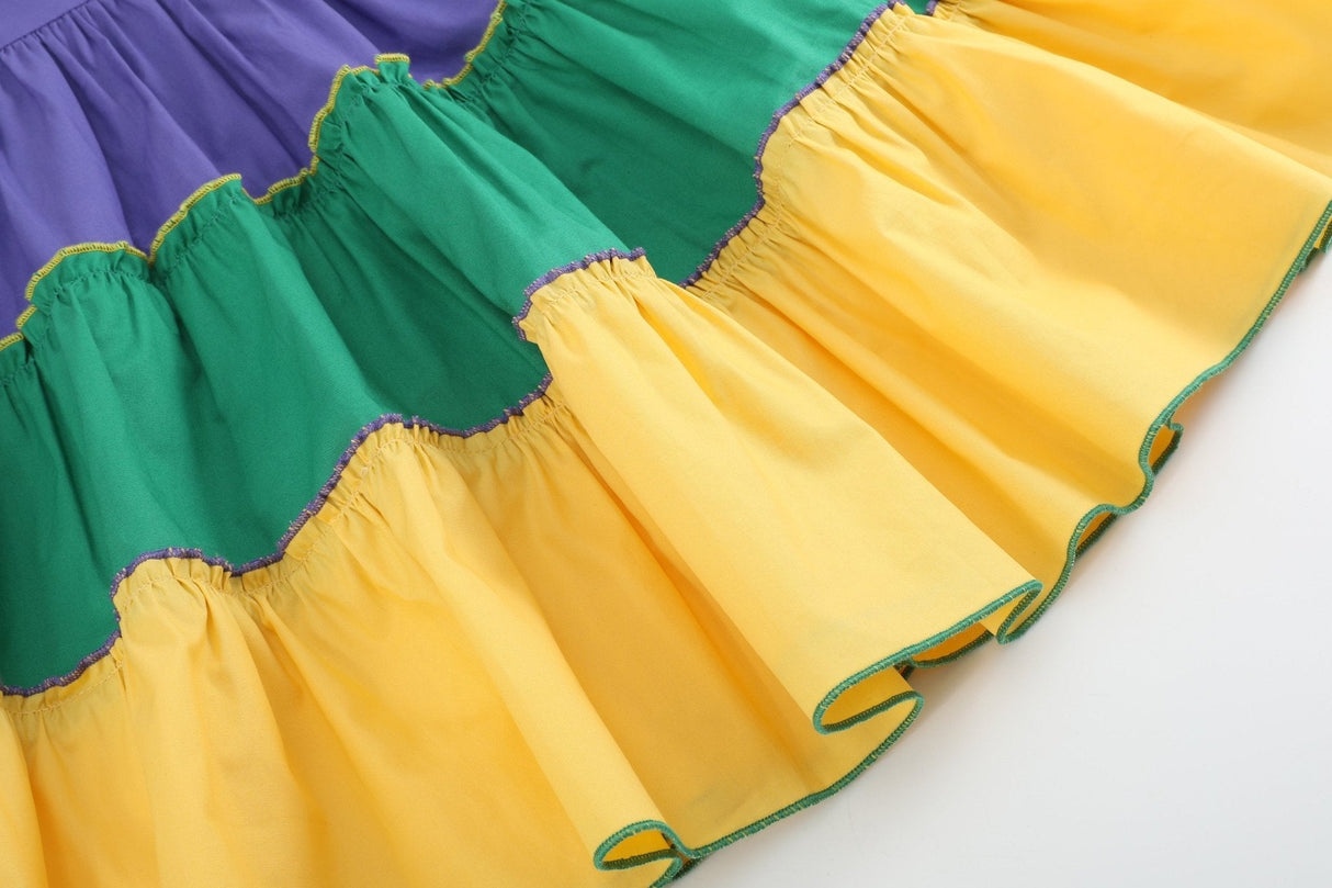 Purple, Green and Gold Mardi Gras Dress