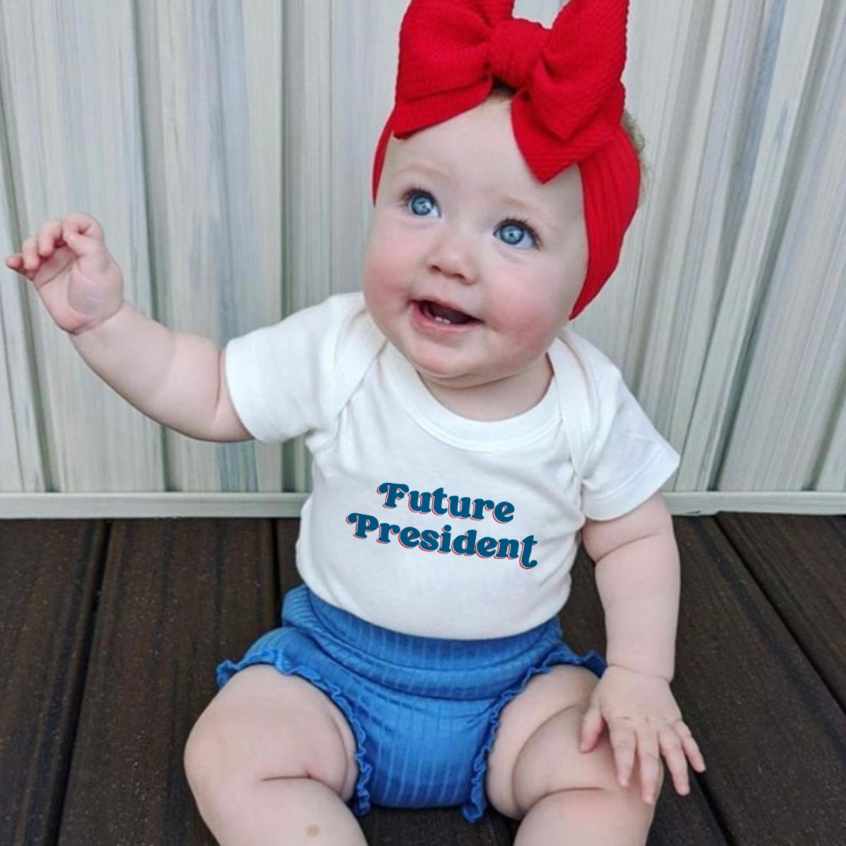 graphic bodysuit | future president - HoneyBug