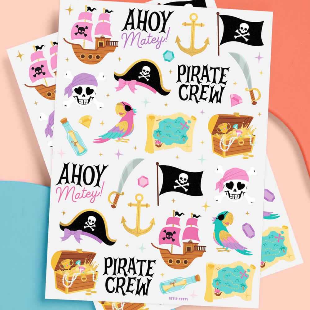 Jolly Roger Tats - 48 temporary tattoos