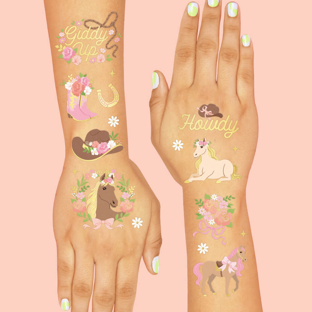 Horse Girl Tattoos - 52 temporary tattoos