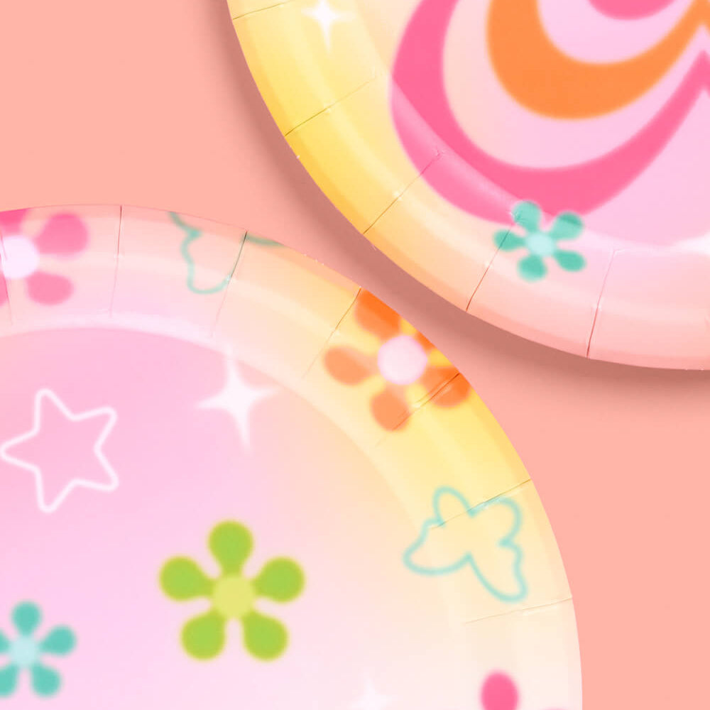 Butterfly Daydream Plates - 24 Paper Plates