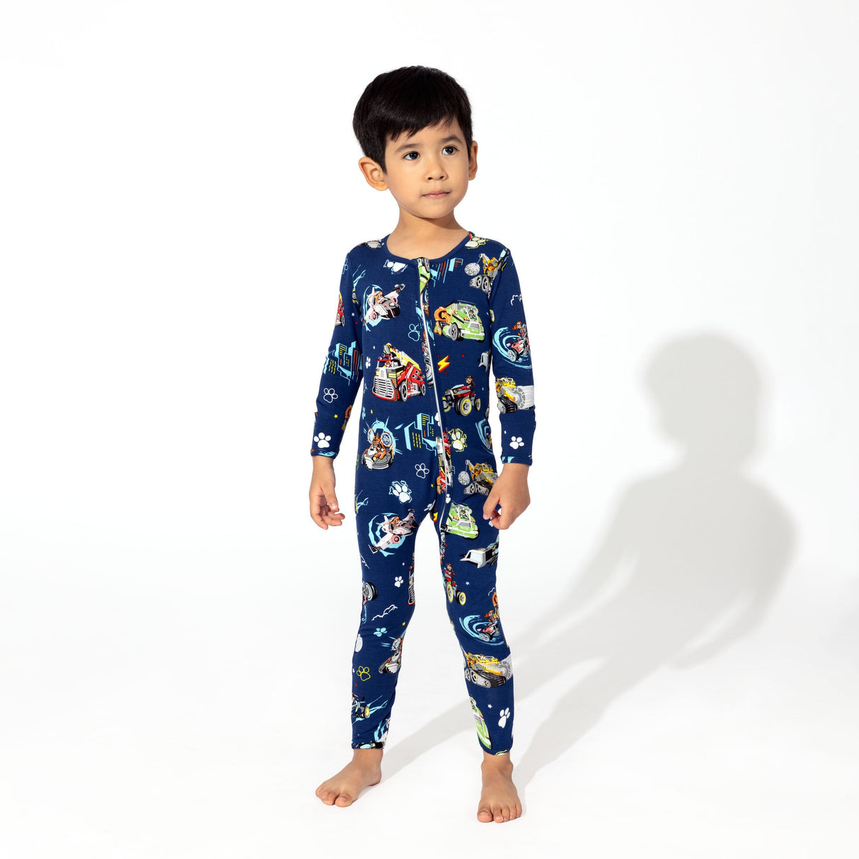 PAW Patrol: The Mighty Movie - Mighty Vehicles Bamboo Convertible Footie - HoneyBug