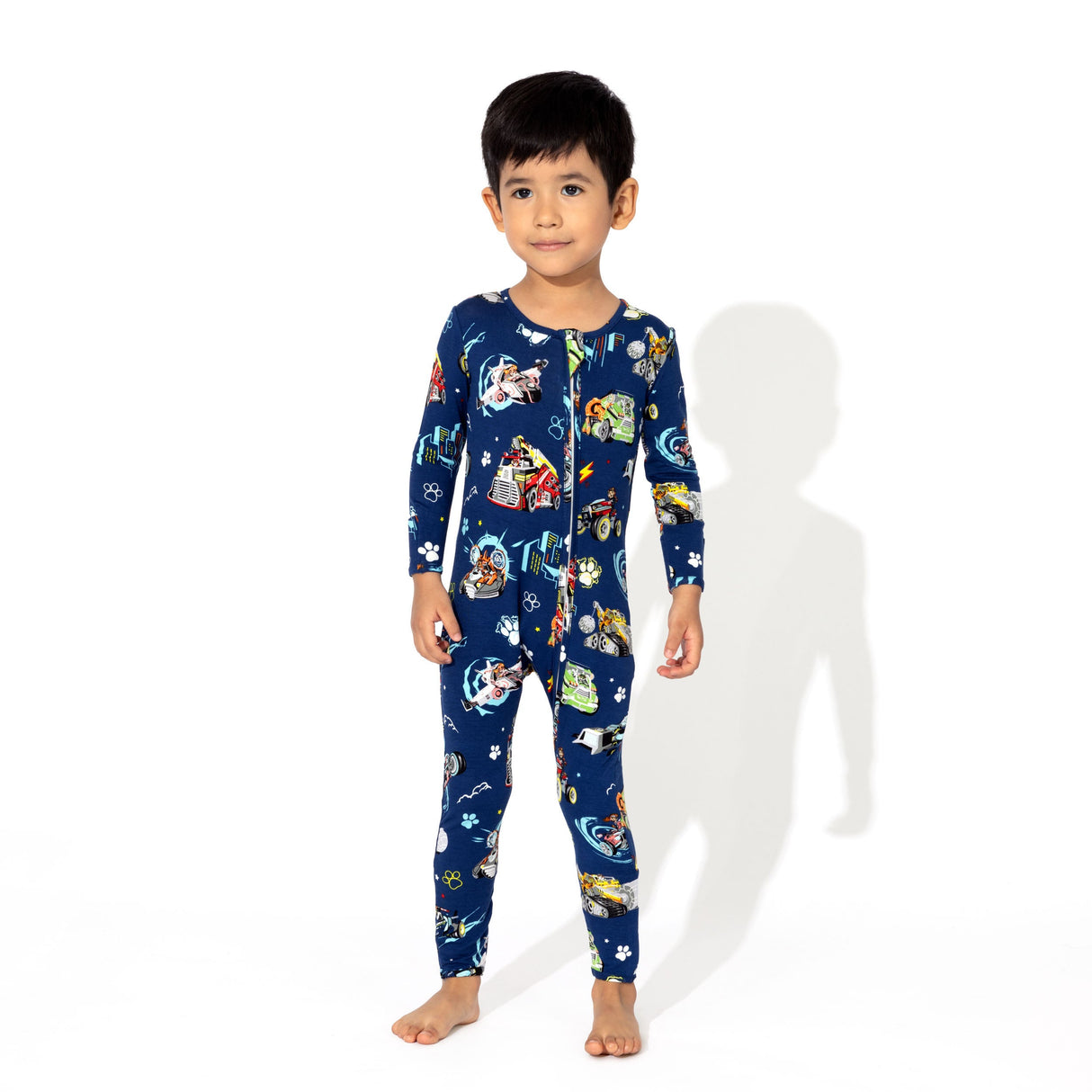 PAW Patrol: The Mighty Movie - Mighty Vehicles Bamboo Convertible Footie - HoneyBug