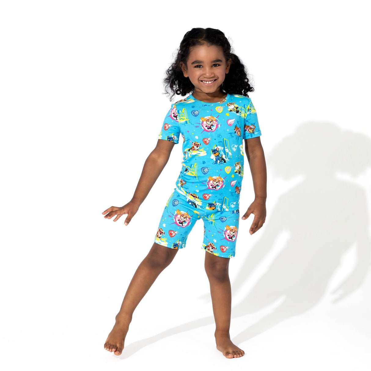 PAW Patrol: The Mighty Movie - Mighty Pups Bamboo Kids Pajama Short Set - HoneyBug