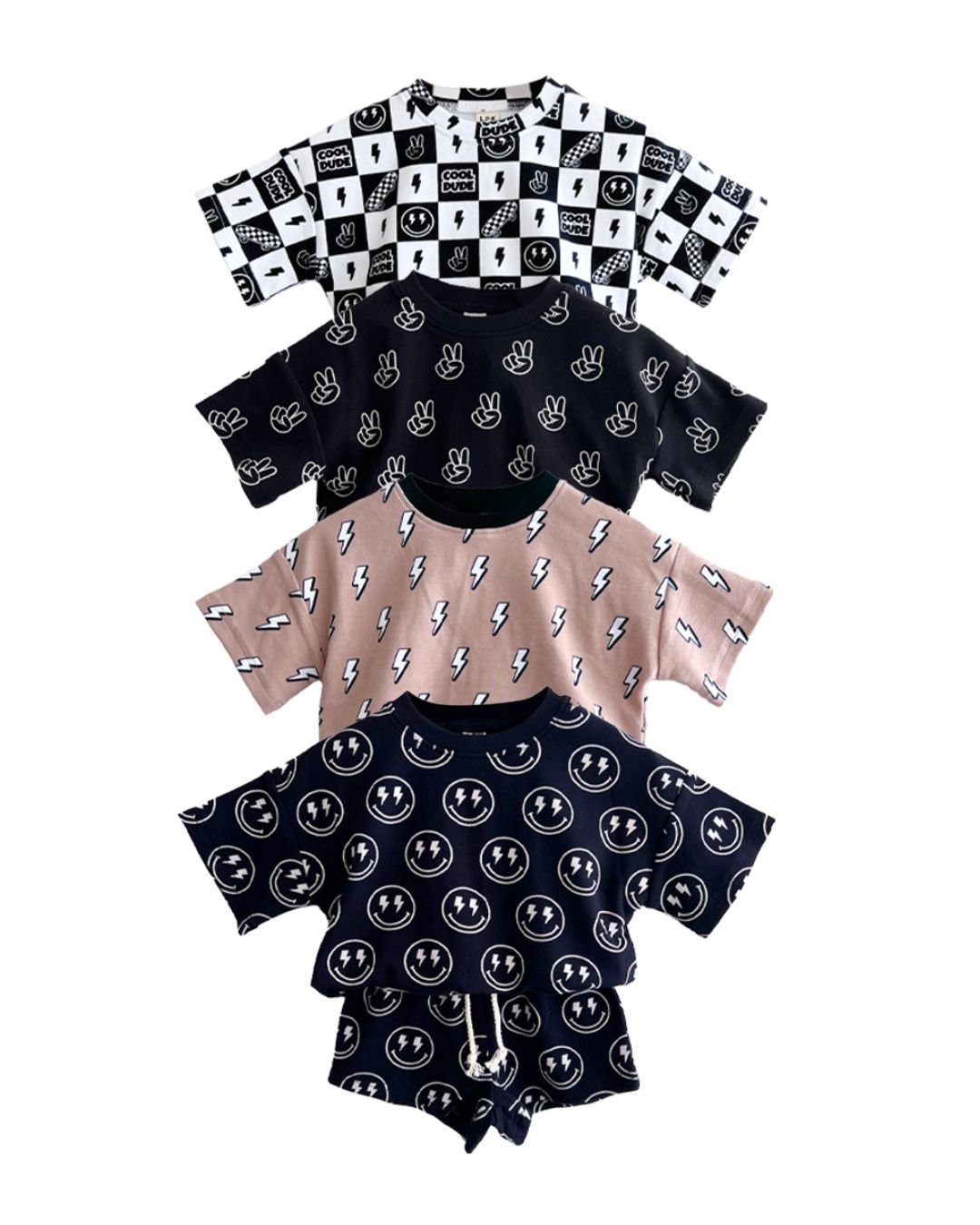 Shorts Set | Lightning Bolt - HoneyBug