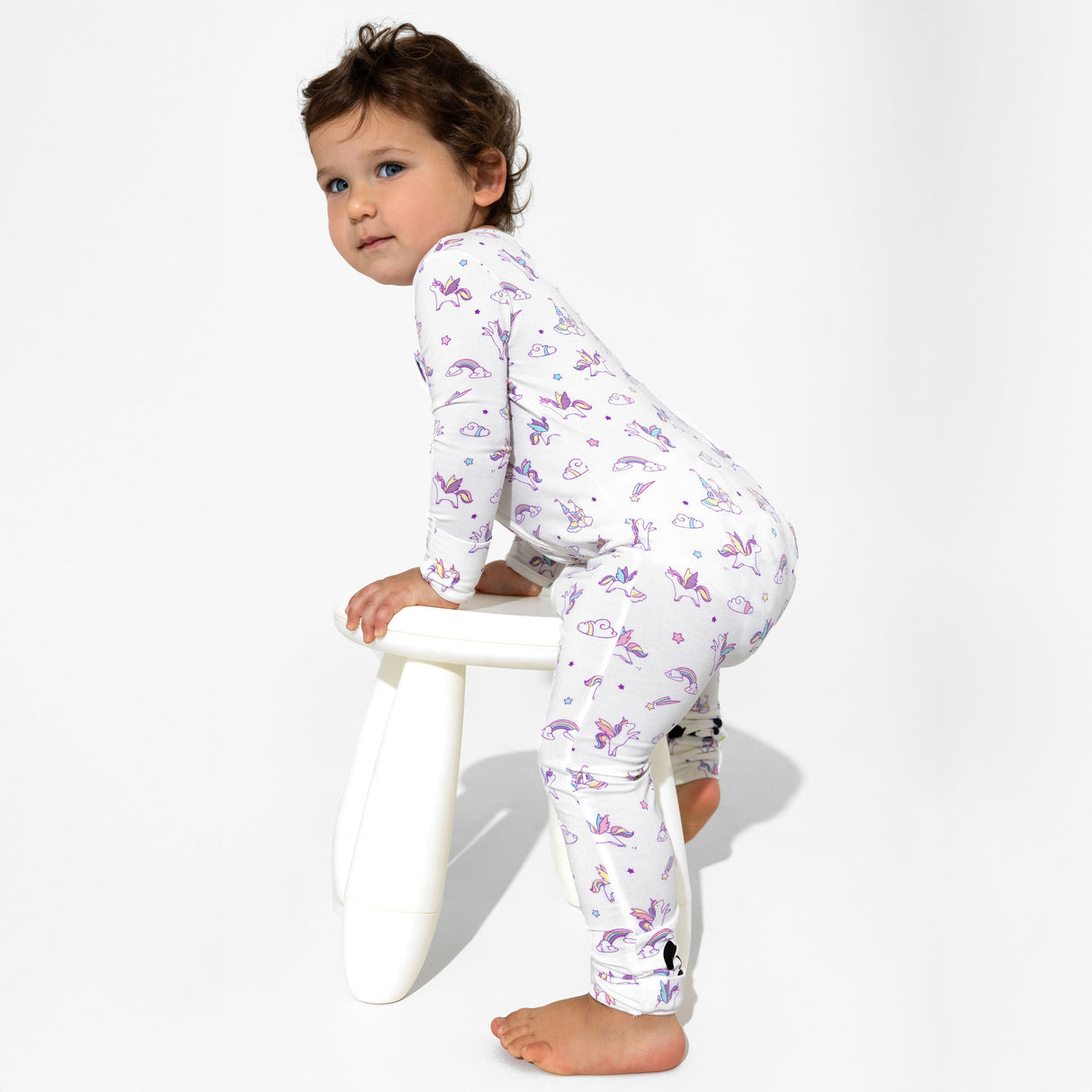 Unicorn Bamboo Convertible Footie - HoneyBug