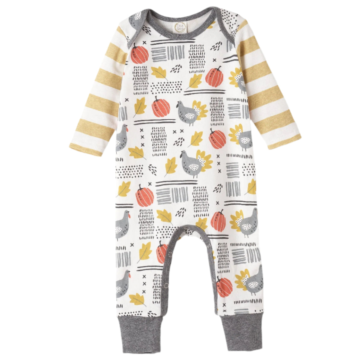 Thanksgiving Bamboo Romper - HoneyBug