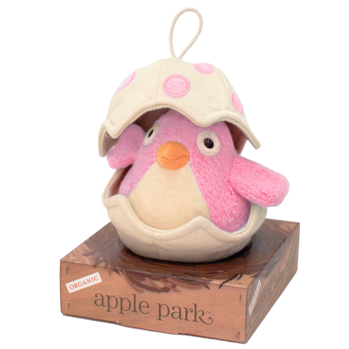 Musical Baby Bird Pull Toy - Pink - HoneyBug