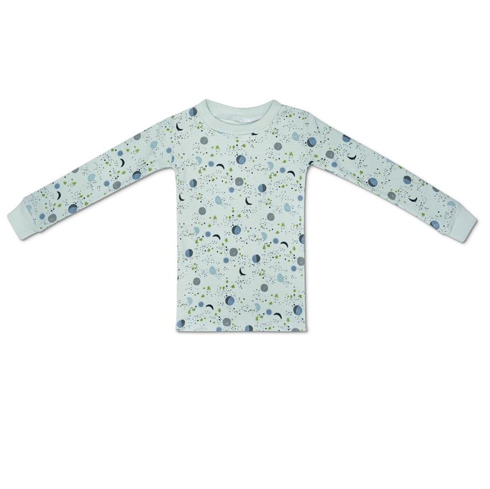 Pajamas - Mint Moon & Stars - HoneyBug