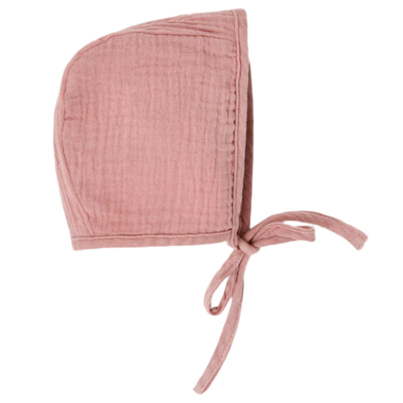 Muslin Bonnet - Terra Cotta - HoneyBug