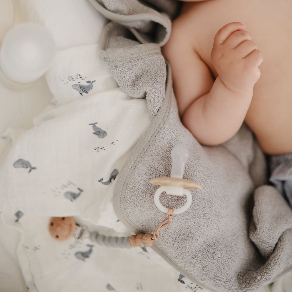 Silicone Pacifier Clip | Eva - Stone - HoneyBug