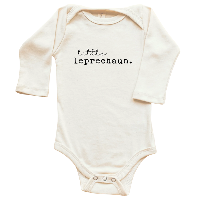 Little Leprechaun Organic Baby Bodysuit Long Sleeve