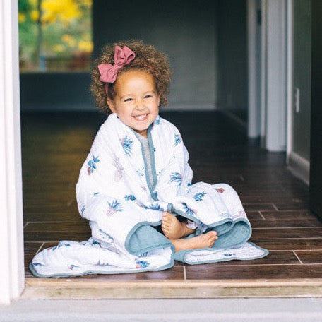 Original Cotton Muslin Quilt - Prickle Pots - HoneyBug